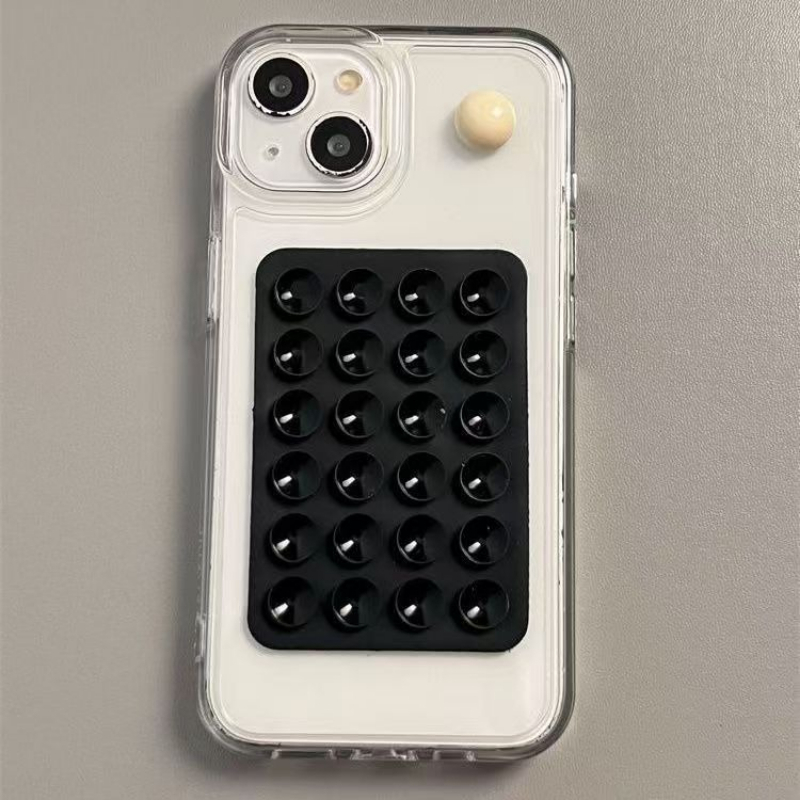 Phone Cases - حامل هاتف سيليكون لاصق بقاعدة شفط