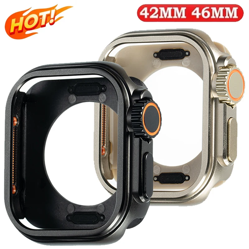 Metal Bumper Aluminum Frame Case - حافظة معدنية + بلاستيكية لساعة أبل