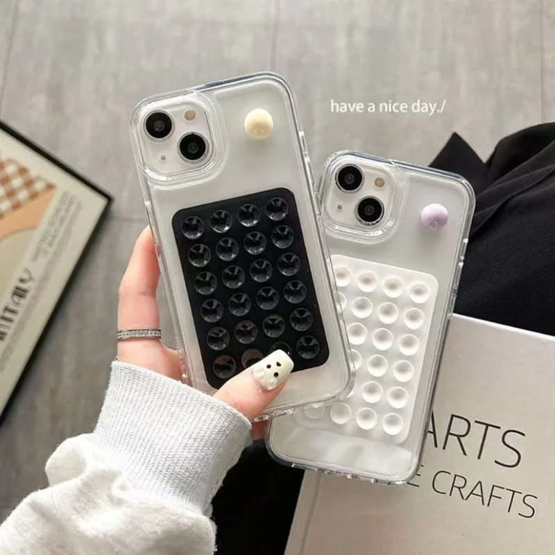 Phone Cases - حامل هاتف سيليكون بقاعدة شفط متعددة
