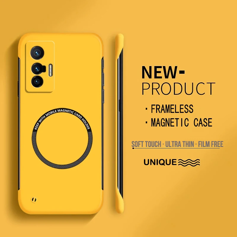 Ultra Thin Frameless Phone Cover - رقيقة جدا الصلب PC المغناطيسي فرملس