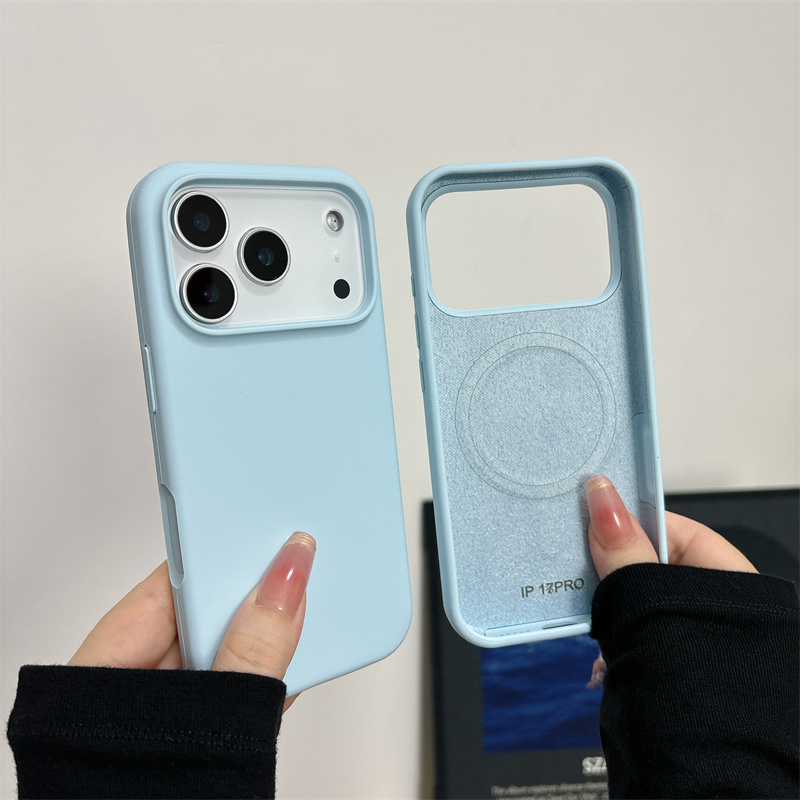 Liquid Silicone Magnetic Phone Case - غطاء حماية مغناطيسي من السيليكون السائل