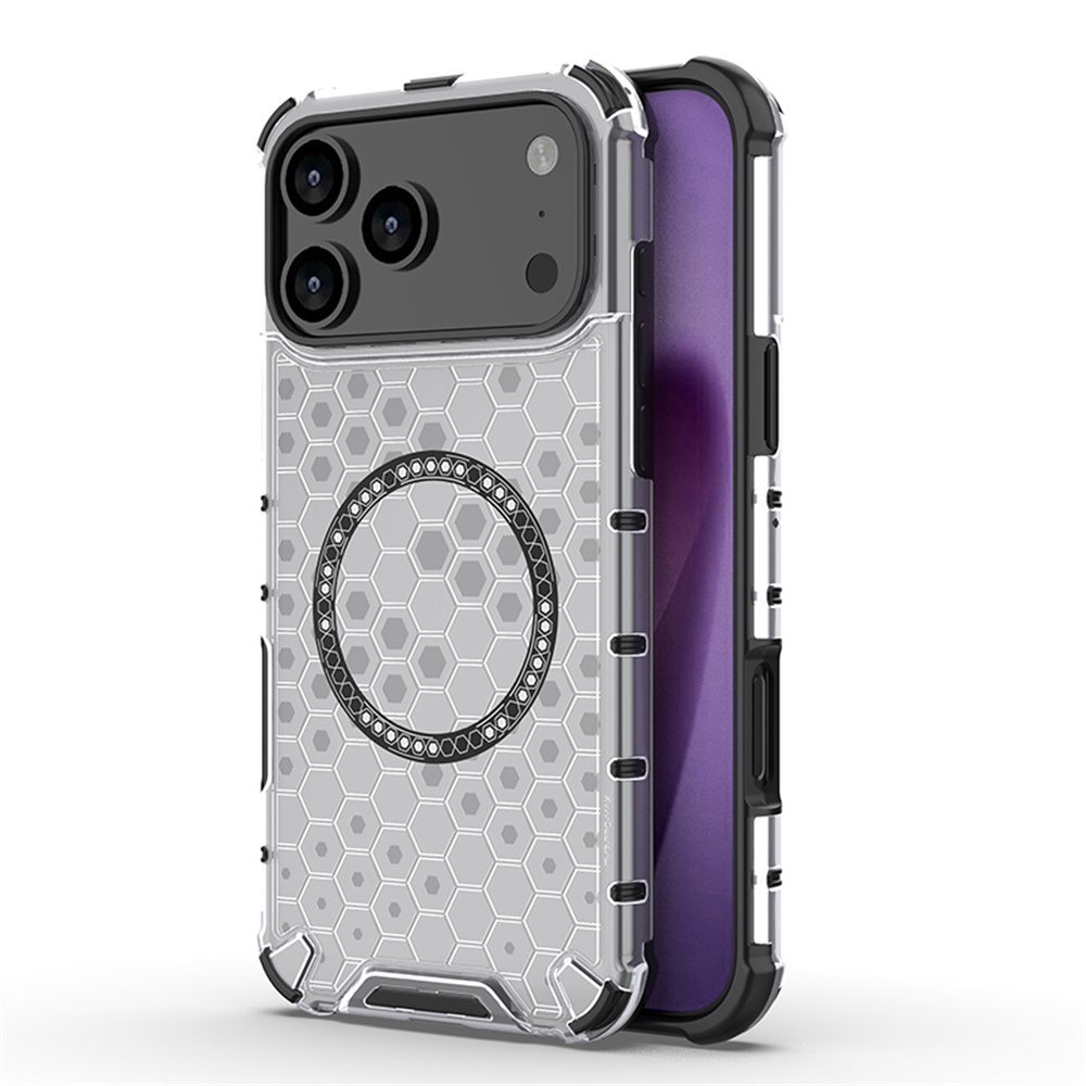 Clear Shockproof Bumper Case - غطاء حماية فاخر شفاف بتصميم خلية