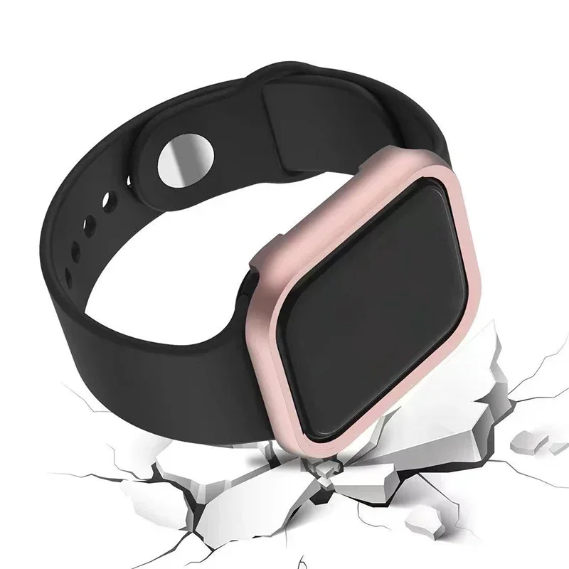 ل iWatch SE سلسلة 10 9 8 7 حال - مراجعة Metal Bumper Aluminum Frame Case وسعره