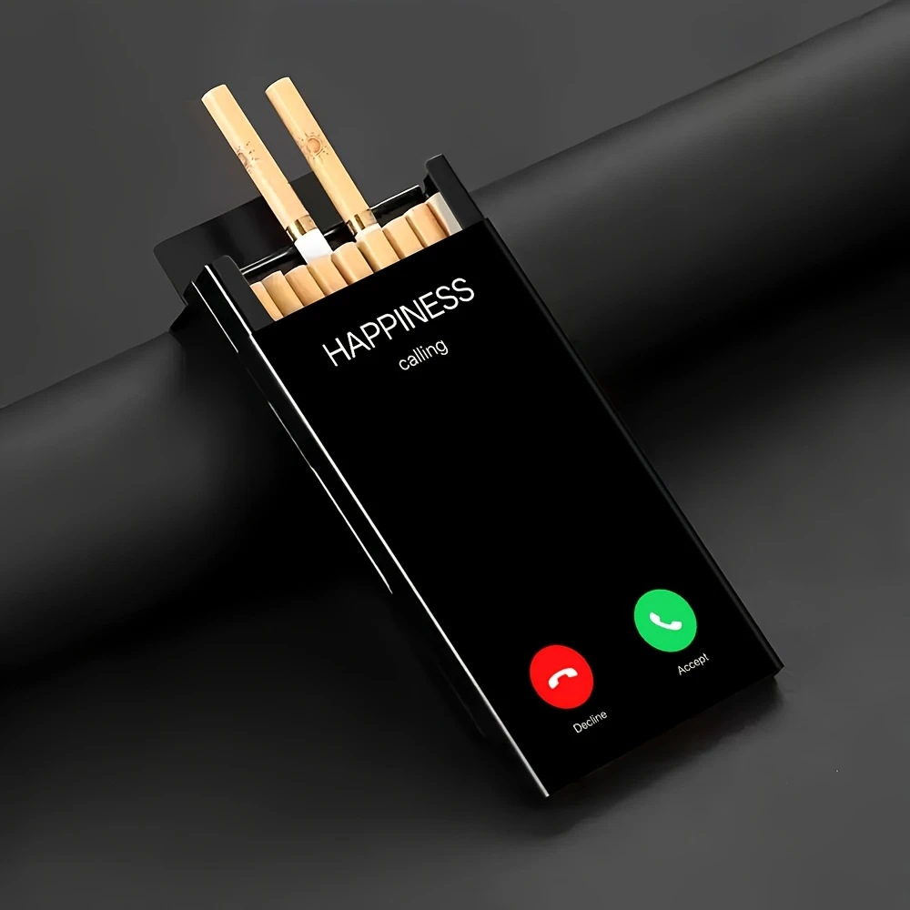 علبة سجائر معدنية أنيقة بغطاء  - مراجعة Phone Cases وسعره