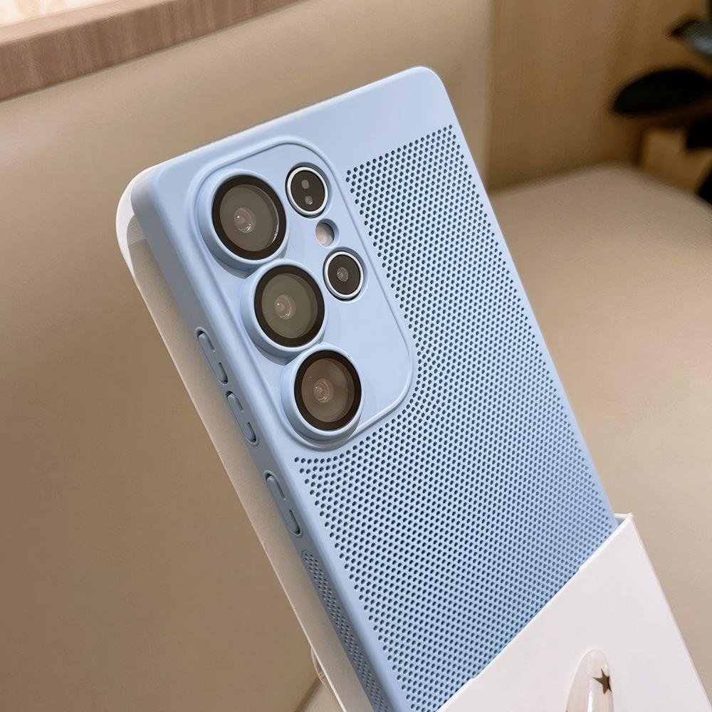 غطاء هاتف نحيف شبكي يسمح بالته - مراجعة Heat Dissipation Mesh Breathable Case وسعره