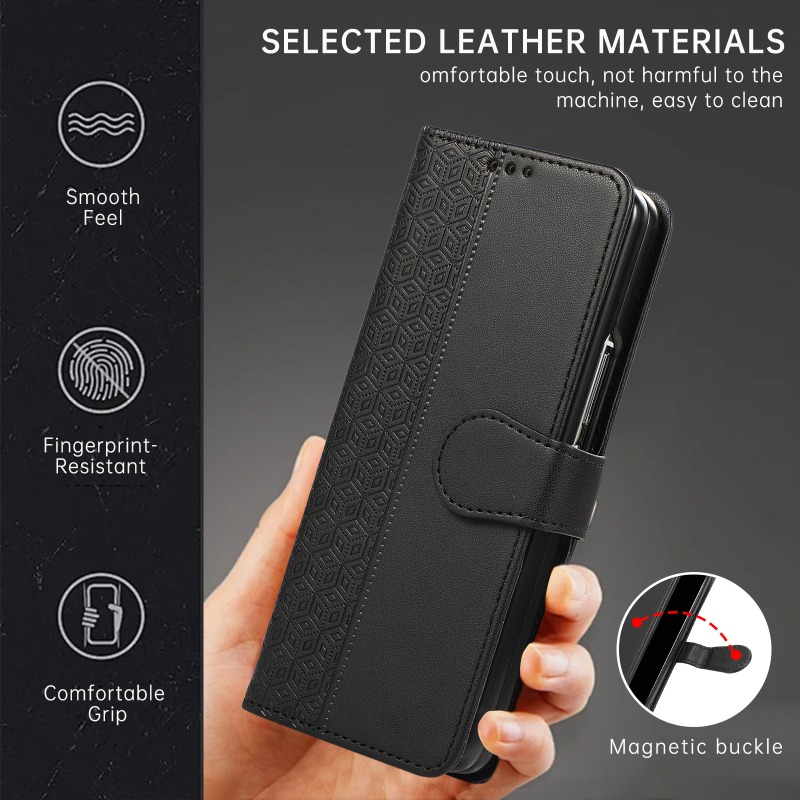 حافظة هاتف جلدية قابلة للطي لس - مراجعة Leather Wallet Card Holder Phone Cover وسعره