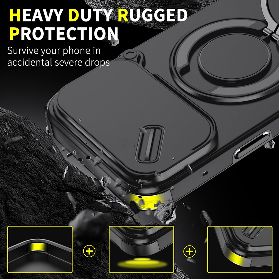 غطاء هاتف مغناطيسي متين ومقاوم - مراجعة Heavy Duty 360 Full Body Protective Case وسعره