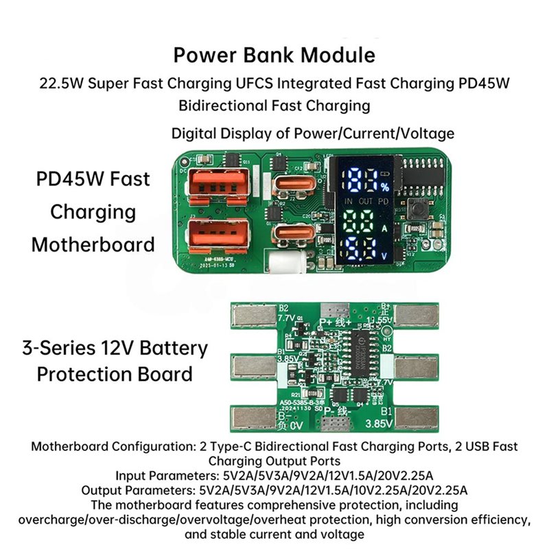 ABKN-DIY وحدة شحن PD45W 3S ثنا - مراجعة Power Banks وسعره