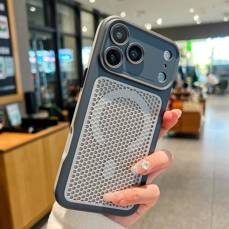 غطاء هاتف مغناطيسي شبكي لتبديد - مراجعة Heat Dissipation Mesh Breathable Case وسعره