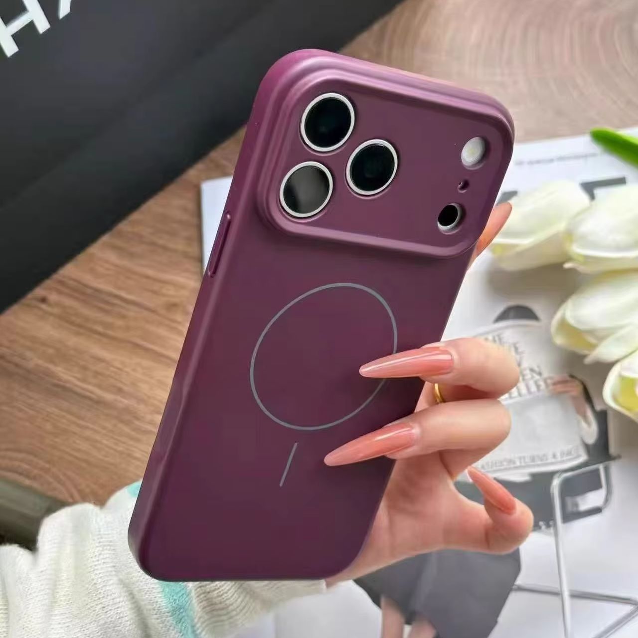 غطاء سيليكون سائل مغناطيسي أصل - مراجعة Liquid Silicone Magnetic Phone Case وسعره